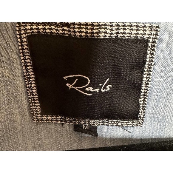 Rails Fiona Chambray Sleeveless Shorts Romper Women's Blue Size M - Picture 5 of 9